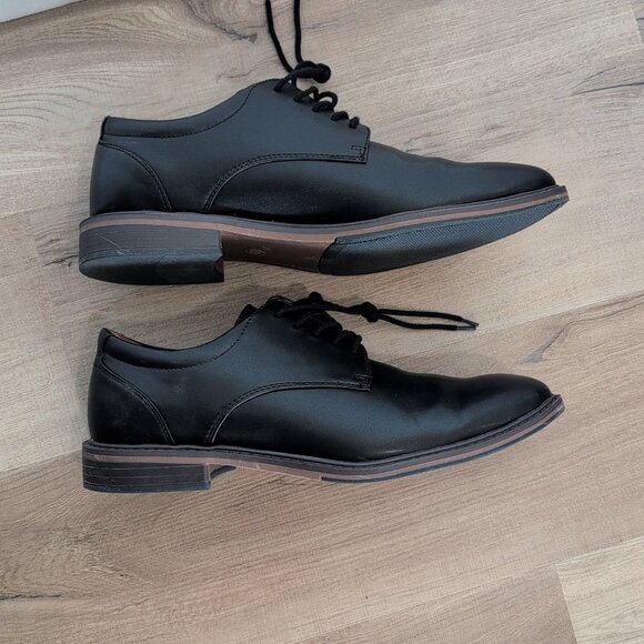 Goodfellow & Co Black Leather Oxford Dress Shoe Lace Up Memory Foam Men - Picture 4 of 5